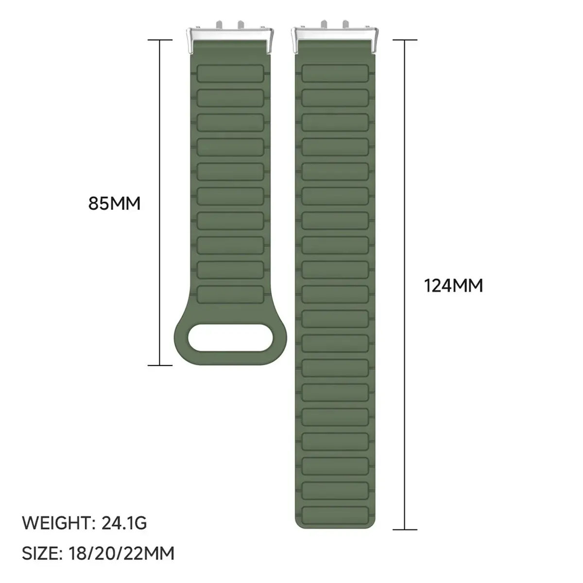 Sport Magnetic Strap for Samsung Galaxy Fit 3 Silicone Watch Band for Samsung Galaxy Fit3 Accessories Correa Men Women Bracelet