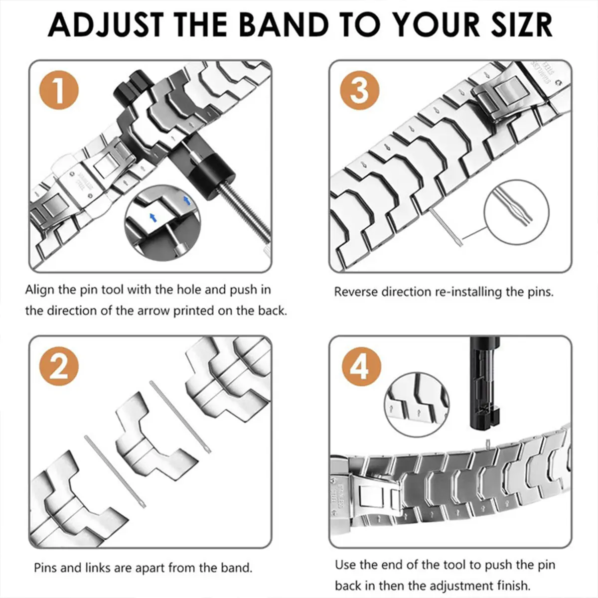 Luxucy Stianless Steel Strap For Amazfit T-rex 3/2 Trex Pro Watch Metal Band Correa For Huami Amazfti TRex Watchband Accessories