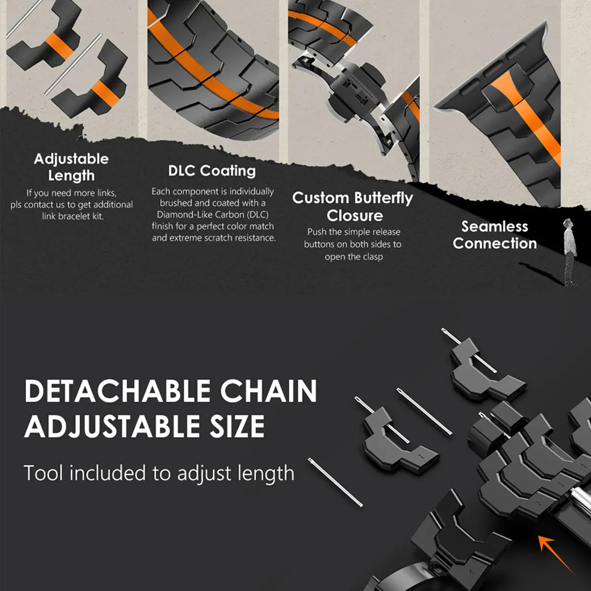 Luxucy Stianless Steel Strap For Amazfit T-rex 3/2 Trex Pro Watch Metal Band Correa For Huami Amazfti TRex Watchband Accessories
