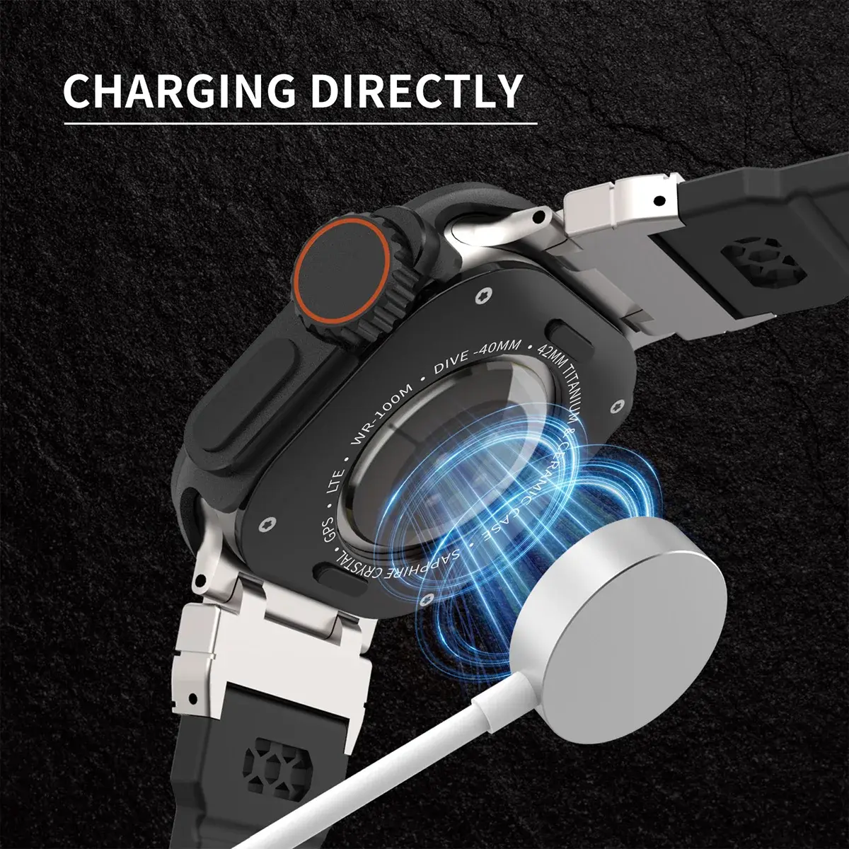 Metal + Plastic Case for Apple Watch 10 46mm Change To Ultra 2 Cover Aluminum Alloy Bumper Protective Frame for IWatch S10 46mm