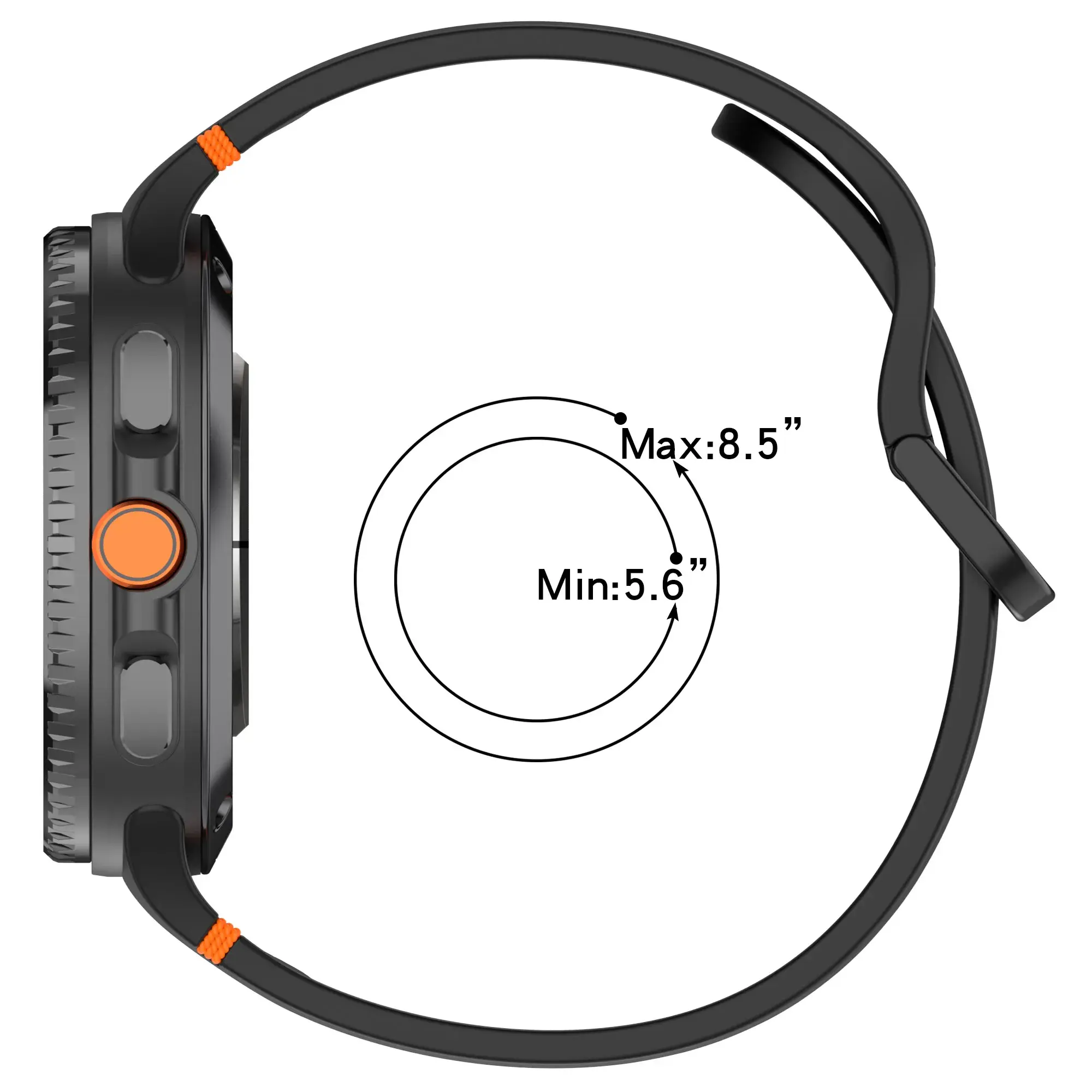 Silicone Strap for Samsung Galaxy Watch 8 40mm 44mm/ 8 Classic / Ultra 2 Bracelet Belt Soft TPU Watchband Wristband Straps