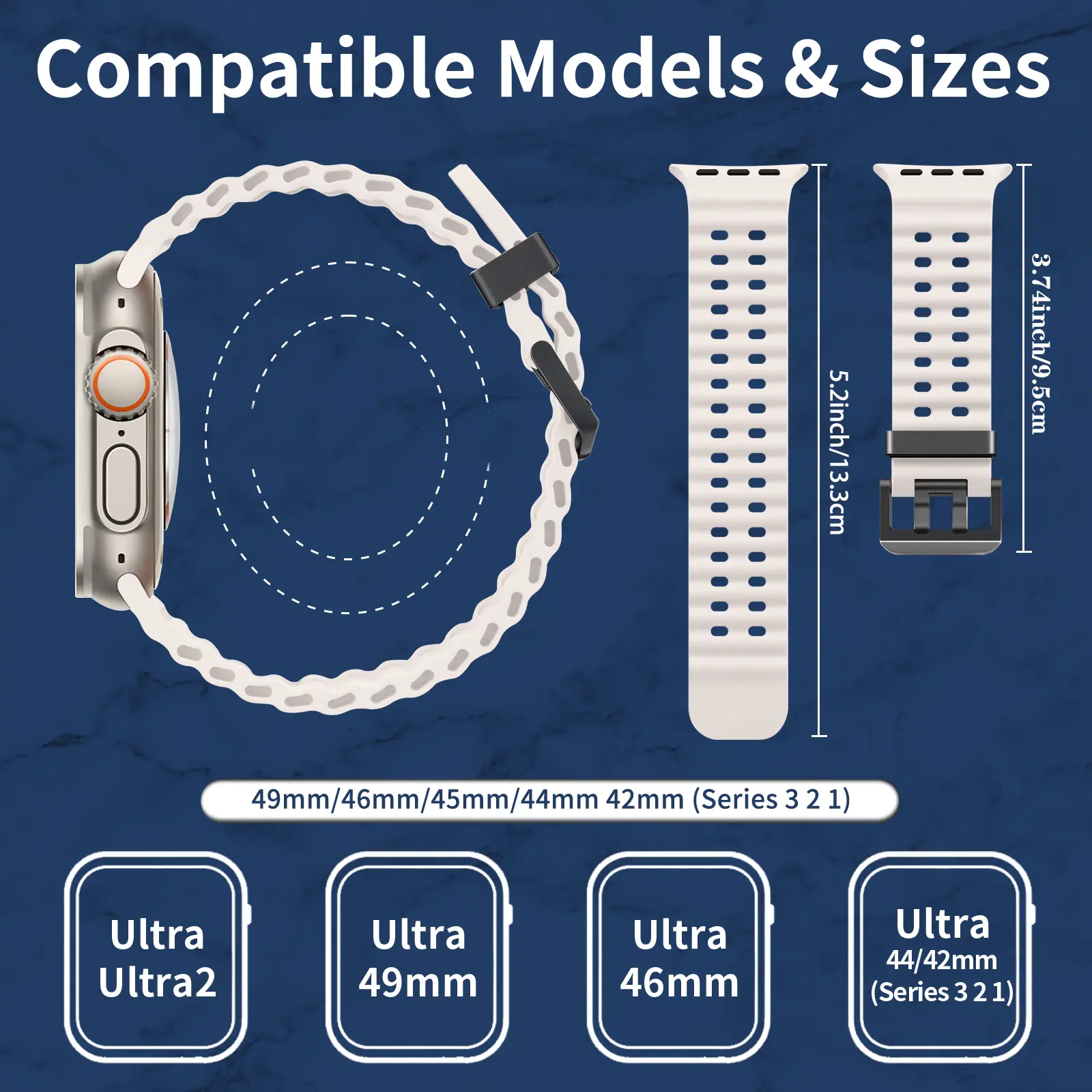 Sports Silicone Watch Strap For Apple Watch Ultra 2 49mm 46mm 45mm 44mm Watchband For iWatch Series 10 9 8 7 se Band Bracelet ﻿