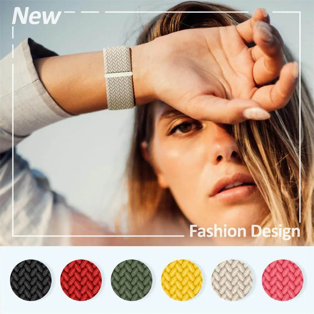 Braided Solo Loop strap For Apple watch ultra 49mm 44mm 45mm 40mm 41mm 42mm correa bracelet iWatch series 8 7 SE 6 5 4 3 strap