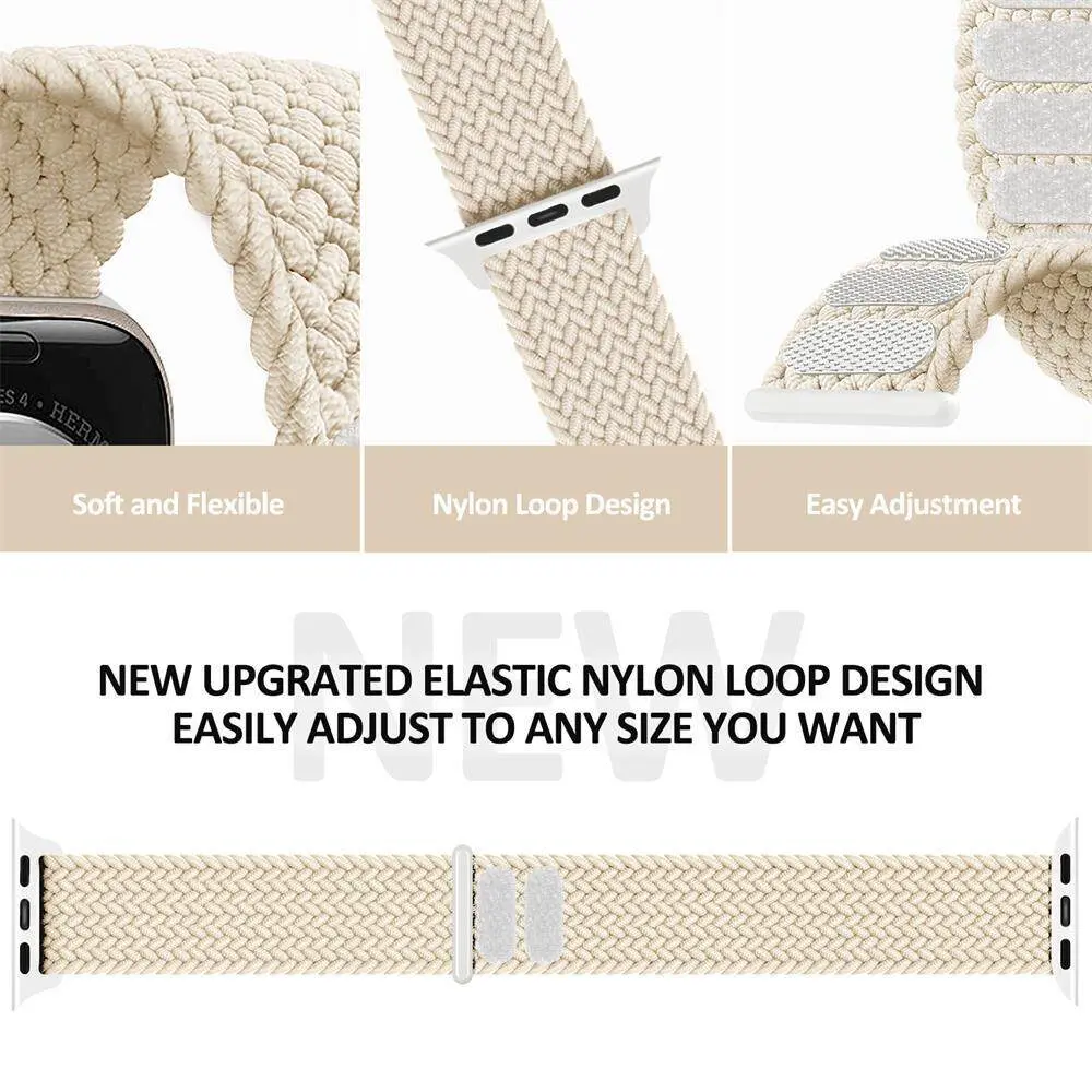 Braided Solo Loop strap For Apple watch ultra 49mm 44mm 45mm 40mm 41mm 42mm correa bracelet iWatch series 8 7 SE 6 5 4 3 strap