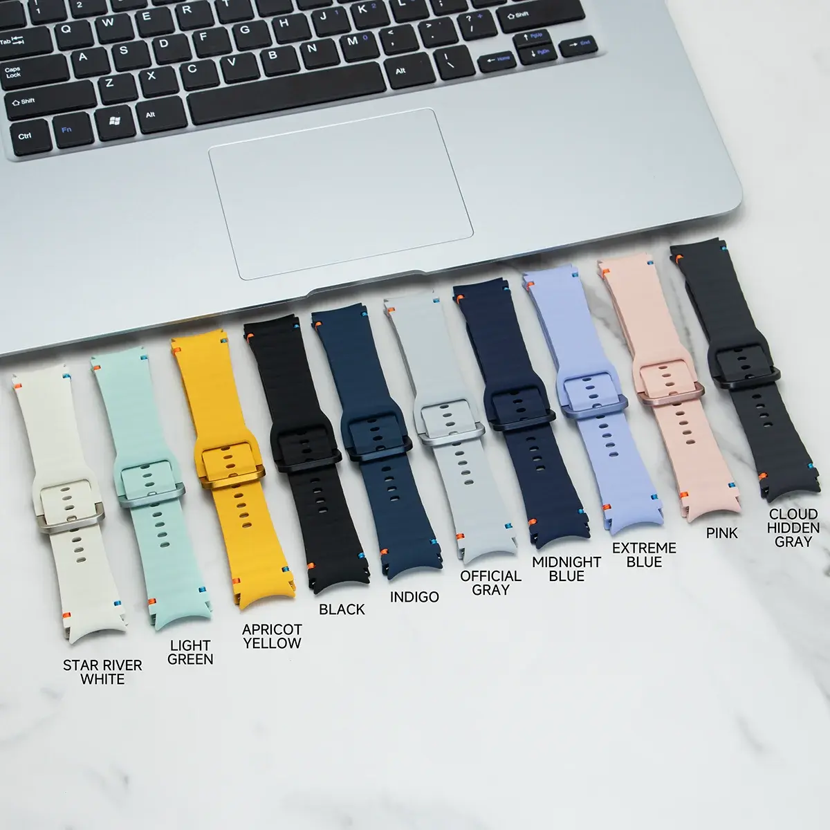 Original Silicone Strap for Samsung Galaxy Watch 7/6/5/4/classic/Pro 40mm 44mm No Gaps Sport Bracelet correa Galaxy watch 7 Band