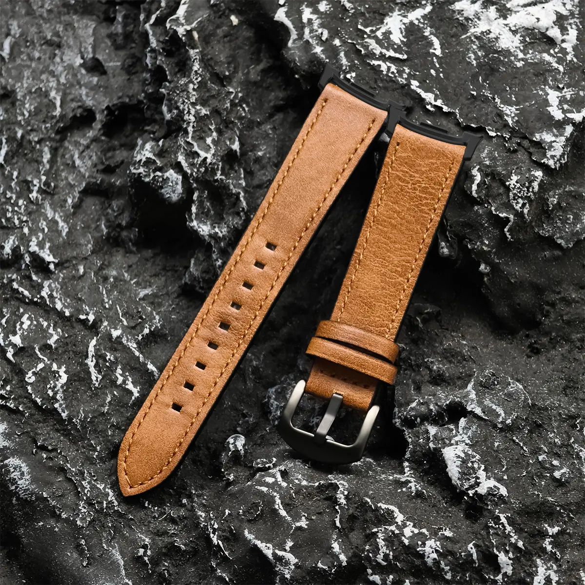 Leather Strap for Samsung Galaxy Watch 8 Classic 8 40mm 44mm Band No Gaps sport Bracelet Correa for Galaxy Watch Ultra 2 Strap