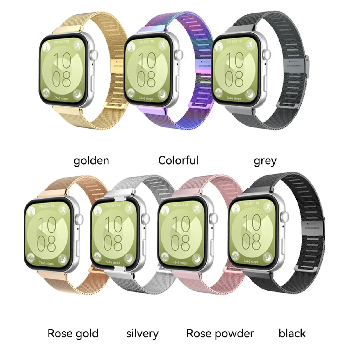Stainless Steel Strap For Huawei Watch Fit 4Pro/4/3 Mesh Watchband Milanese Bracelet Metal Correa For Huawei Fit Band Wriststrap