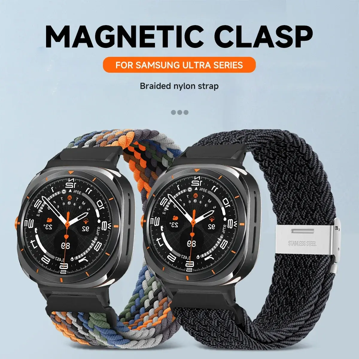Sports Trail Band For Samsung Galaxy Watch Ultra 47mm Nylon Loop Strap Correa For Samsung Galaxy Ultra 47mm LTE No Gaps Bracelet