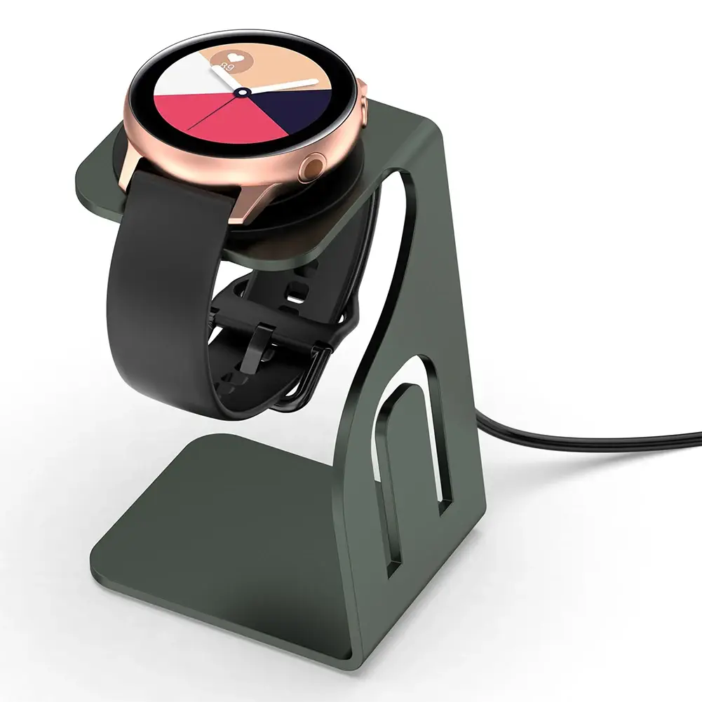 Metal Stand for Samsung Galaxy Watch 7/6/5/FE/6 Classic/5Pro Charger Base for Watch 4/3 Active2/1  Charging Desktop Cable Holder