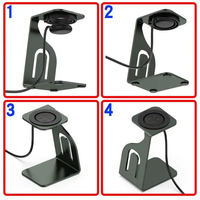 Metal Stand for Samsung Galaxy Watch 7/6/5/FE/6 Classic/5Pro Charger Base for Watch 4/3 Active2/1  Charging Desktop Cable Holder