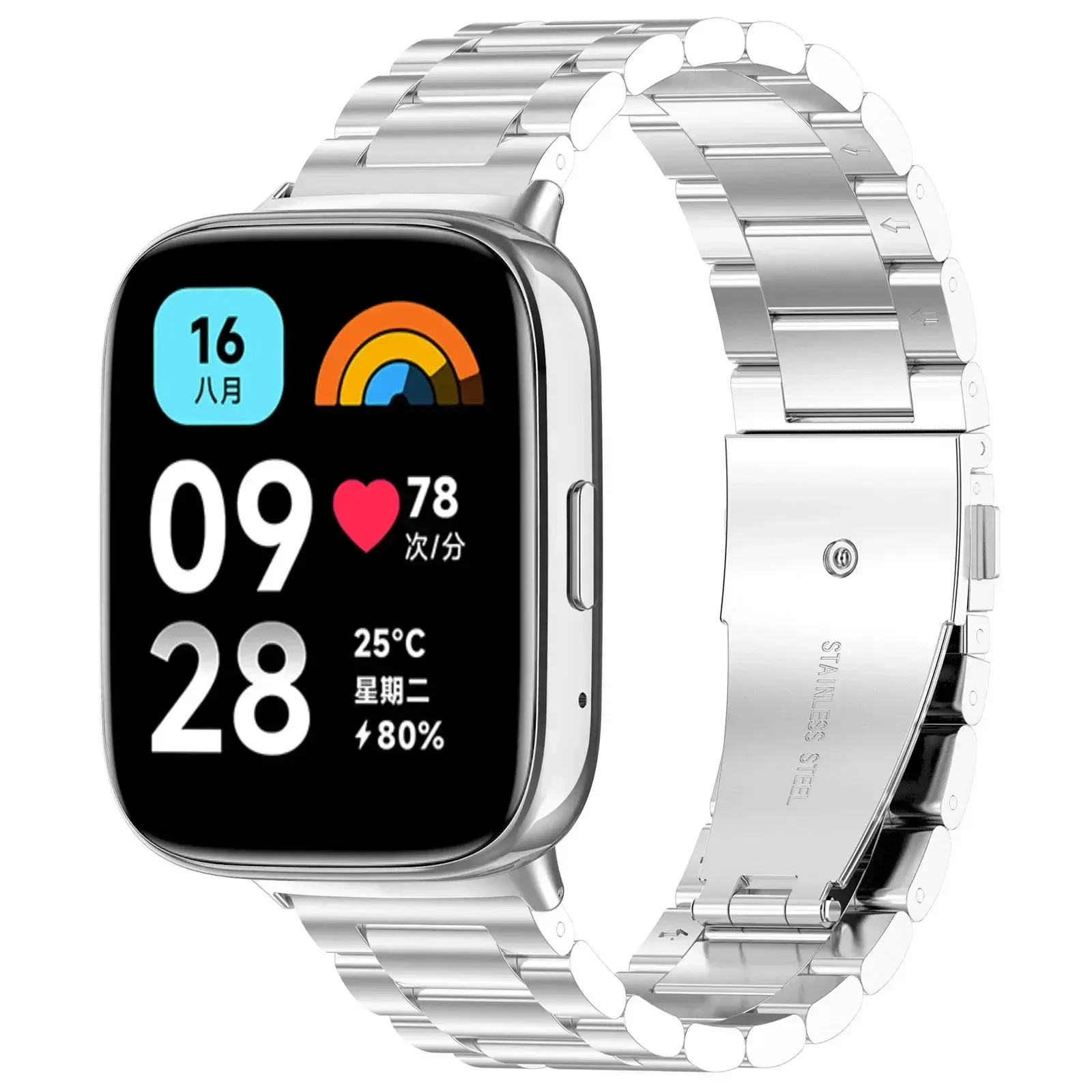 For Redmi Watch 3 Active Stainless Steel Strap For xiaomi redmi watch 3 Lite Metal Bracelet For redmi watch3 active Watch Band