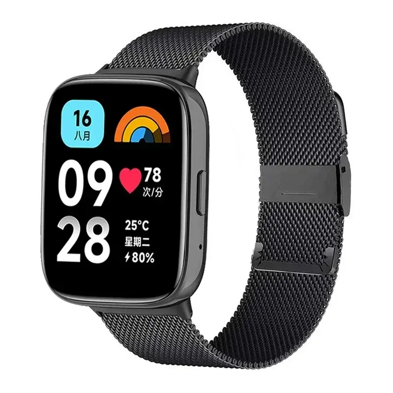 For Redmi Watch 3 Active Stainless Steel Strap For xiaomi redmi watch 3 Lite Metal Bracelet For redmi watch3 active Watch Band