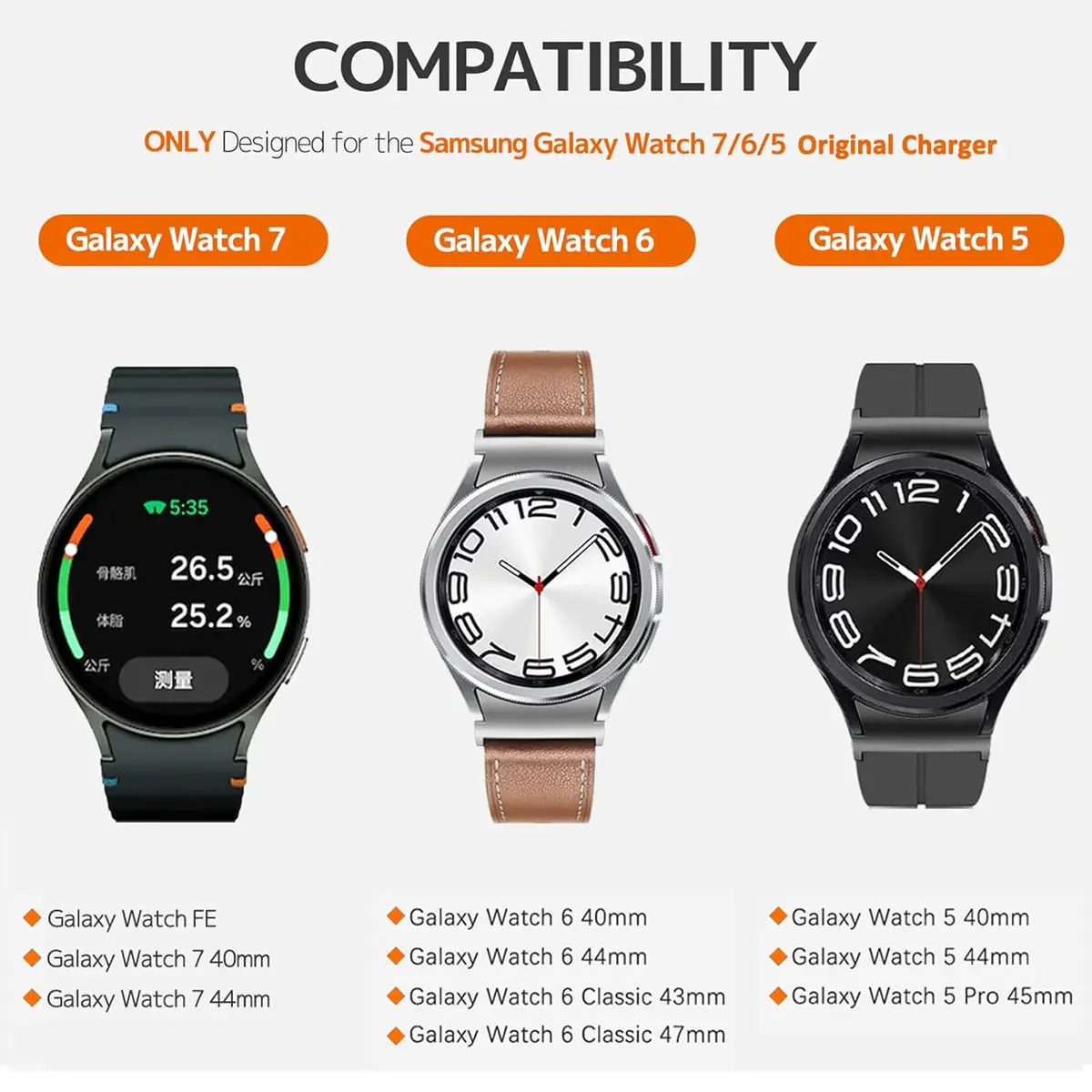 Metal Charger Stand for Galaxy Watch 7/FE/6 Aluminum Alloy Dock Station for Samsung Watch 5/5Pro Bracket Smart Accessories 2025