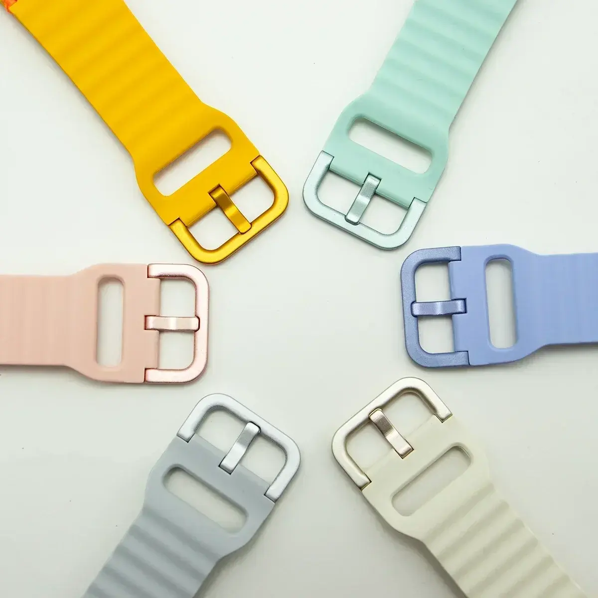 Official 1:1 Silicone Strap for Samsung Galaxy Watch 7 6 5 4 44mm 40mm 5Pro 45mm Band Galaxy Watch 6 4Classic 43mm 47mm Bracelet
