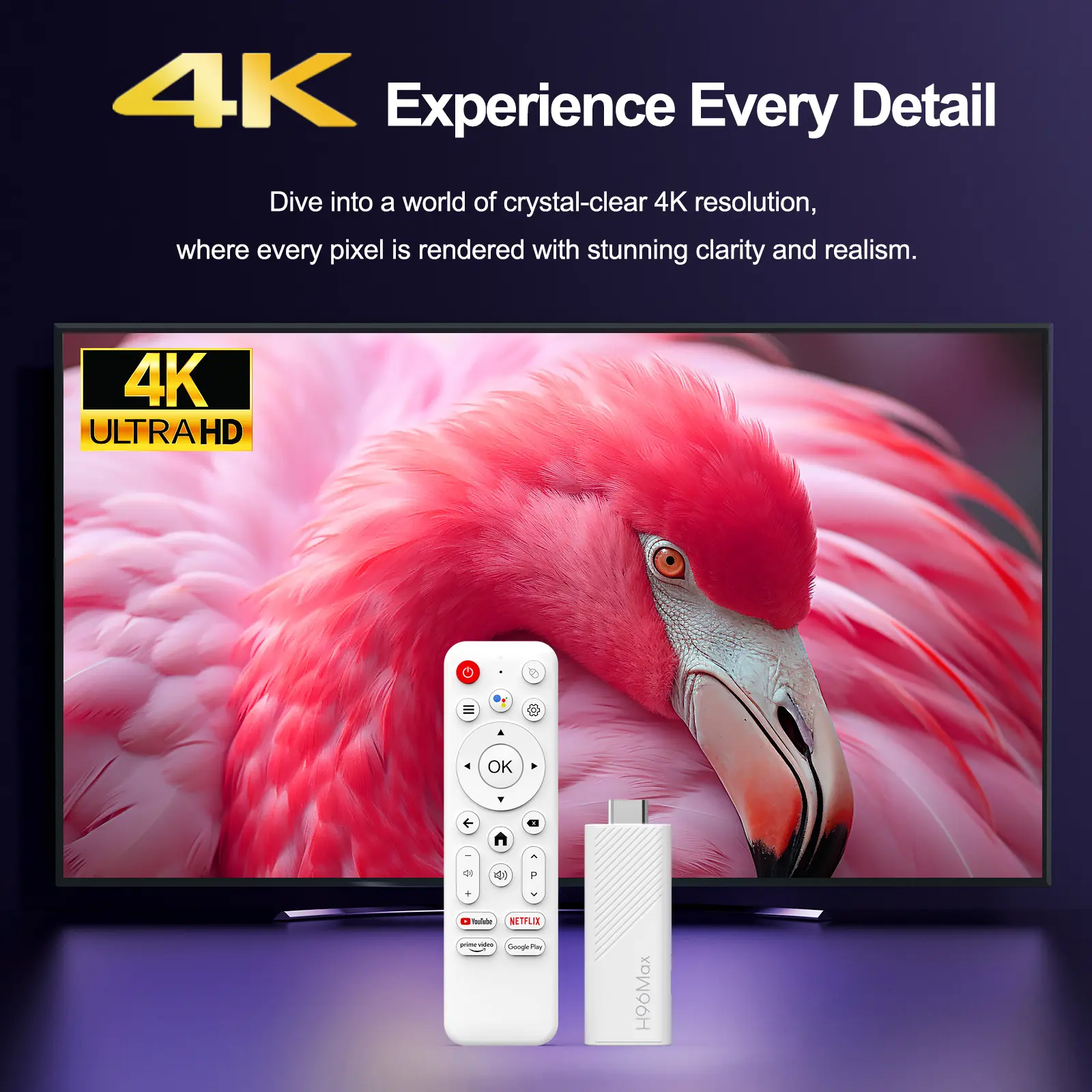 Android TV Stick H96 MAX Allwinner H313 with 4K HDR 2.4G 5G wifi6 2GB 8GB 16GB Voice Remote