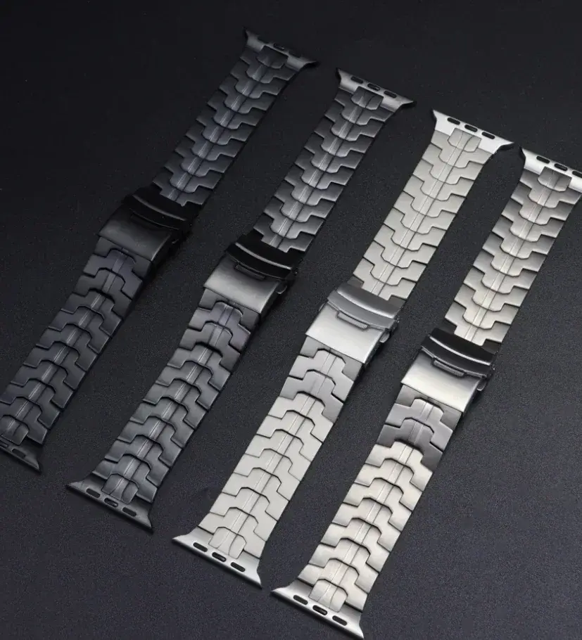 Titanium Strap for Apple Watch Ultra2 49mm 45mm 44mm 38mm 41mm 42mm Band Luxury Men's Style Bracelet for IWatch SE 9 8 7 6 5 4 3