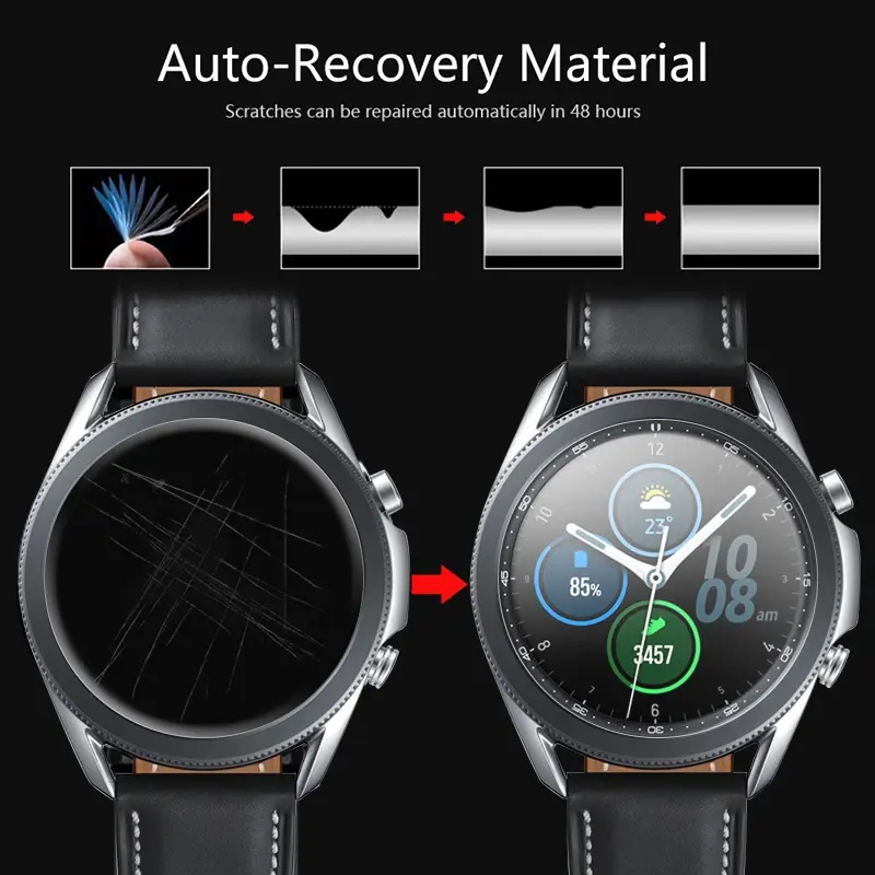 Protective Hydrogel Film on Garmin Fenix 7X 7S 7 6X 6S 6Pro Fenix 5X 5S 5Plus Screen Protector Foil Guard Watch Screen Protector