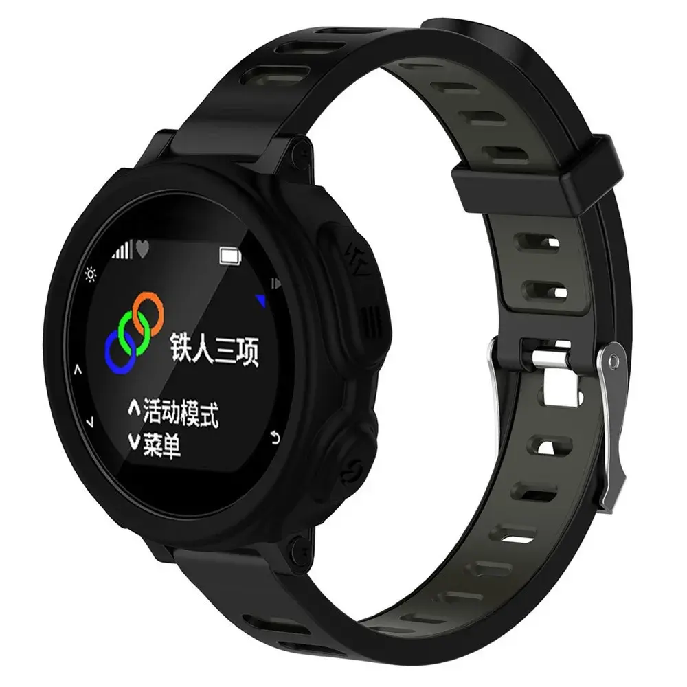 Silicone Cover Case Protector For Garmin Forerunner 235 735XT GPS Watch Band