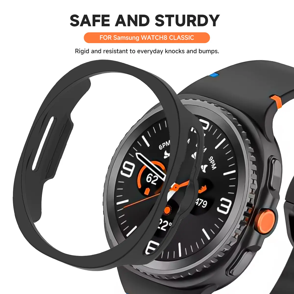 Protective Case for Samsung Galaxy Watch 8 Classic 8 40/44mm SmartWatch PC Protect Shell for Galaxy Watch 8 Protector Fram