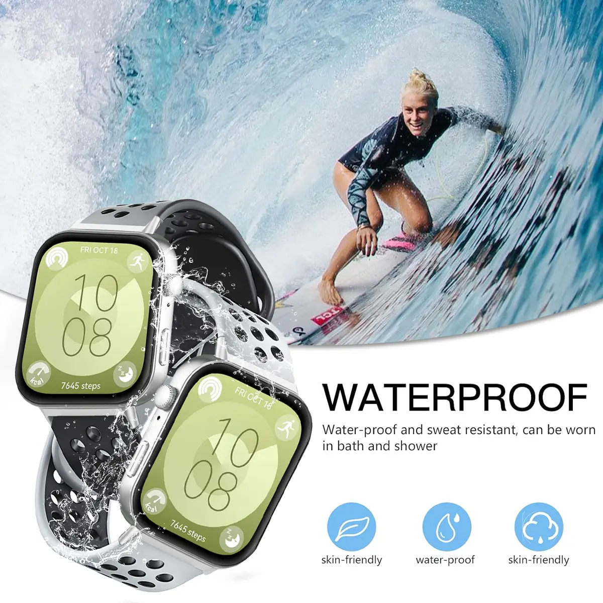 Sport Watchband For huawei watch fit 3 strap smartwatch silicone wrist breathable bracelet correa for watch fit 3 Accessories