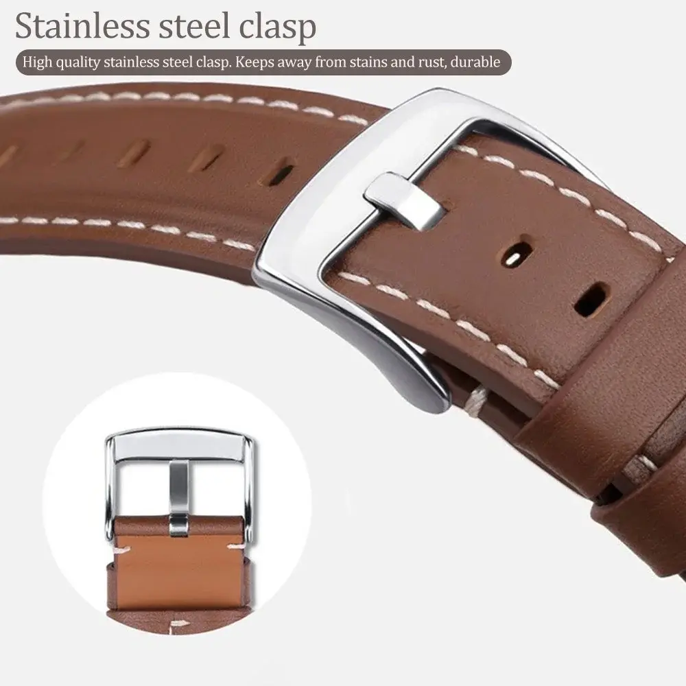 Origina Leather Watchband For Huawei watch Gt3 46mm GT2 Pro/GT 2e/GT2 46mm/GT3 Pro GT Runner 22MM Universal Leather Strap