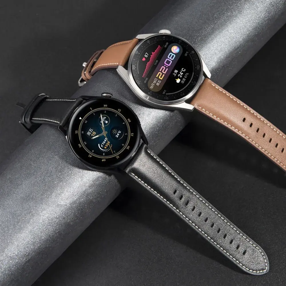 Origina Leather Watchband For Huawei watch Gt3 46mm GT2 Pro/GT 2e/GT2 46mm/GT3 Pro GT Runner 22MM Universal Leather Strap
