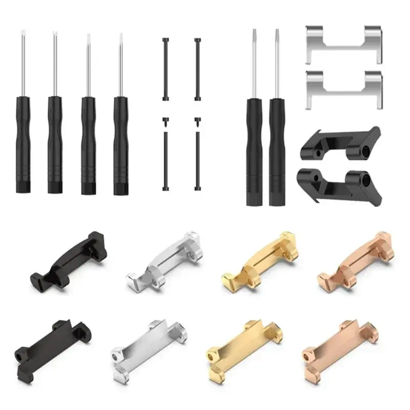 Metal Connector with Tool For Amazfit T-Rex 3 Screw Rod Watch Strap Adapter for T-Rex /T-Rex Pro/T Rex 2 Smartwatch Accessories
