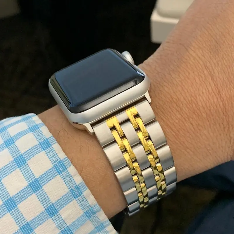 Stainless Steel Strap for Apple Watch Ultra2 49mm 46mm 45mm 41mm 44mm 40 42 38mm Metal Band for IWatch Series10 9 8 7 SE 6 5 4 3
