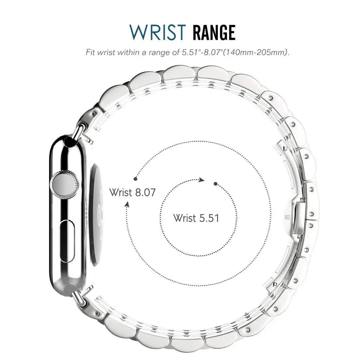 Stainless Steel Strap for Apple Watch Ultra2 49mm 46mm 45mm 41mm 44mm 40 42 38mm Metal Band for IWatch Series10 9 8 7 SE 6 5 4 3