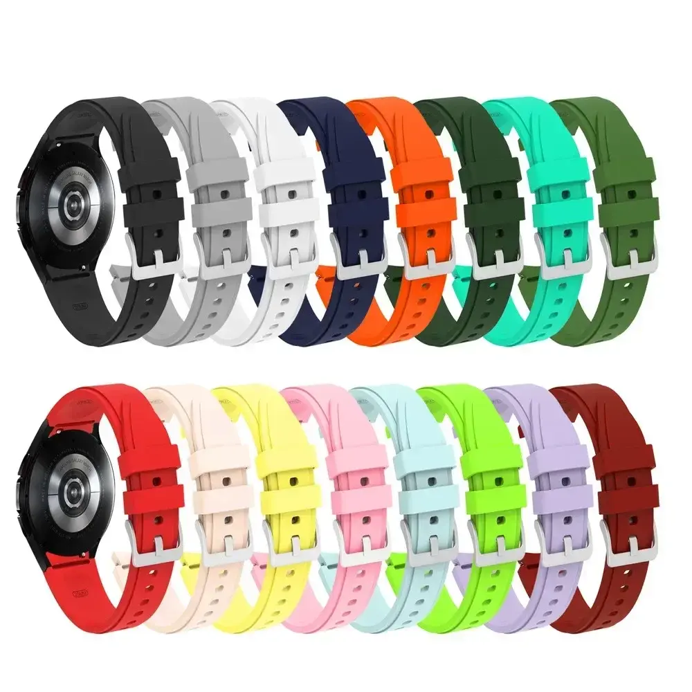 Strap For Samsung Galaxy Watch 4 classic 46mm 42mm 6 43mm 47mm 5 pro 45mm Silicone Bracelet correa Galaxy Watch 4 44mm 40mm band