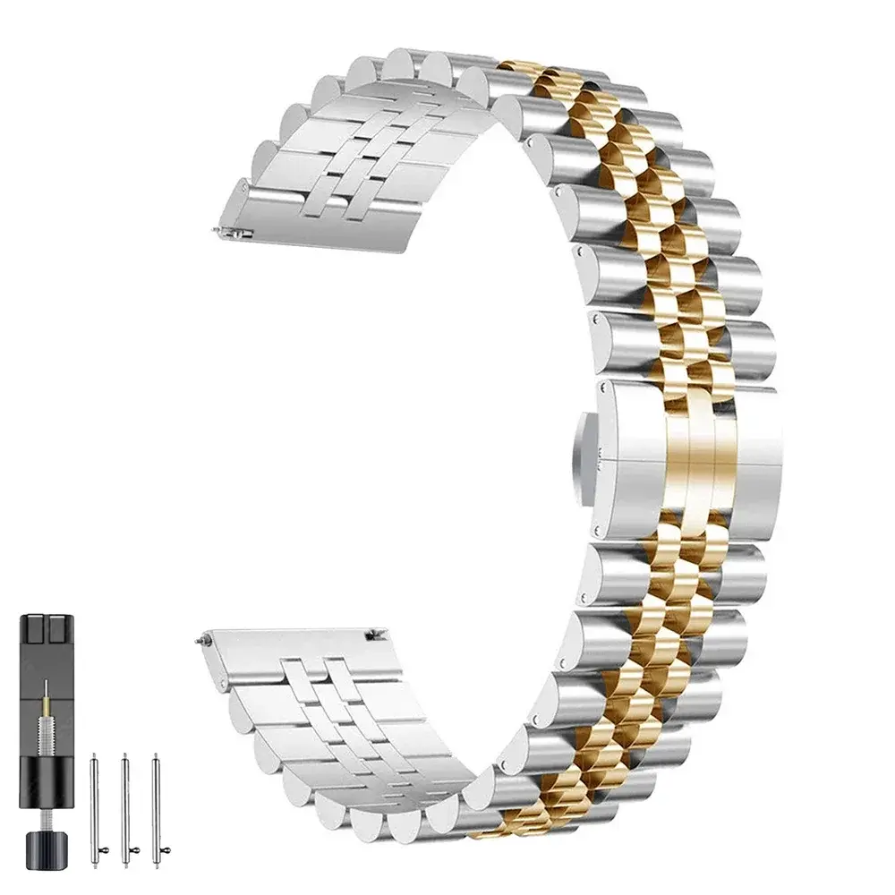 20mm 22mm Stainless Steel Strap for Samsung Galaxy Watch 7 6 5 40/44mm Metal Band Correas for Huawei Watch GT5 GT4  Bracelet