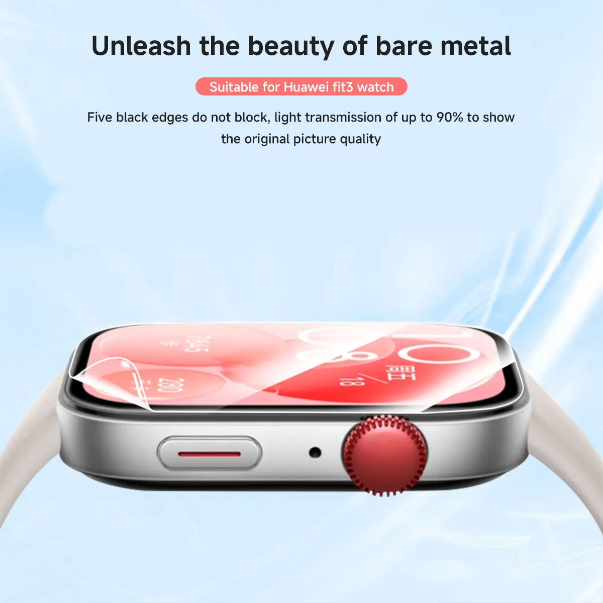 1-5PCS Screen Protector For Huawei Watch Fit 3 Anti Scratch Clear TPU Hydrogel Film for Huawei Fit3 Watch Accessories