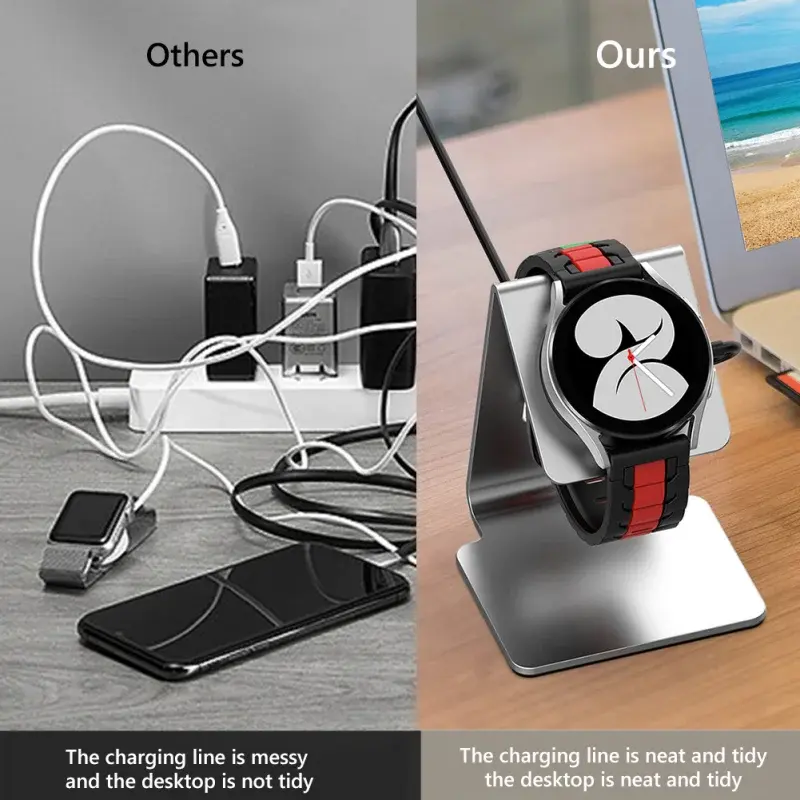 Charger Stand Holder For Galaxy Watch 7/FE/6 Classic/Watch 5/5 Pro Bracket Charging Cradle Stand Charger Dock Station
