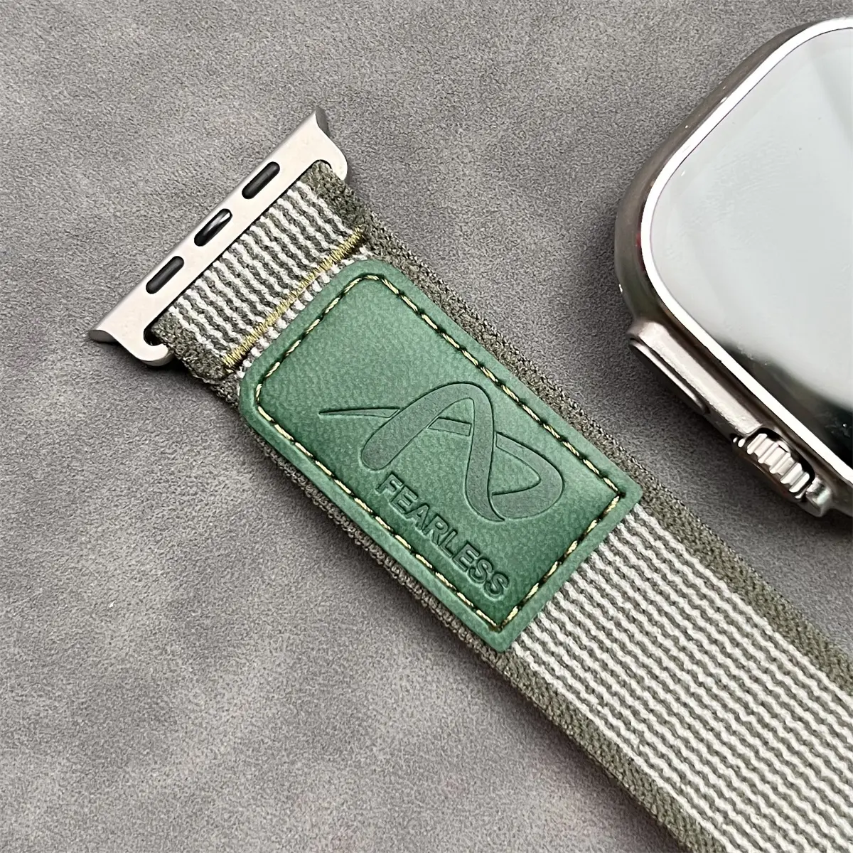 Trail Loop Strap for Apple Watch Ultra Band 49 46 45 44 42 41 40 Nylon Bracelet Leather buckle for iwatch SE serie10 9 8 7 6 5 4