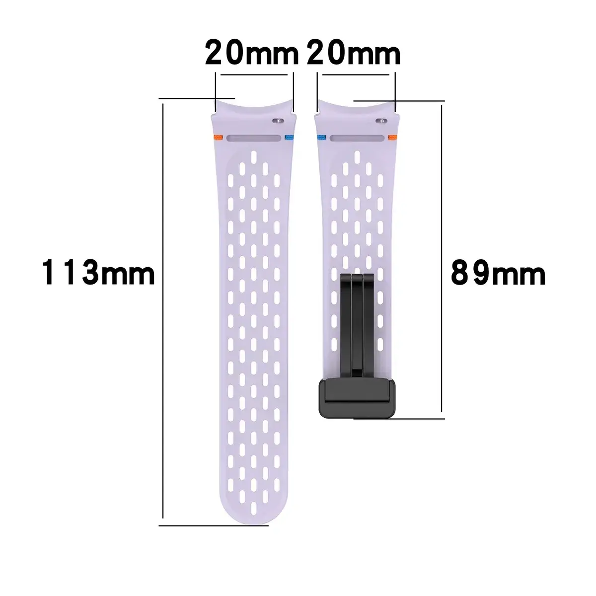 20mm Magnetic Strap for Samsung Galaxy Watch 7FE 6 5 4 44 40mm Watch4/6 Classic 42 46 47 Silicone Band No Gaps Bracelet Correas