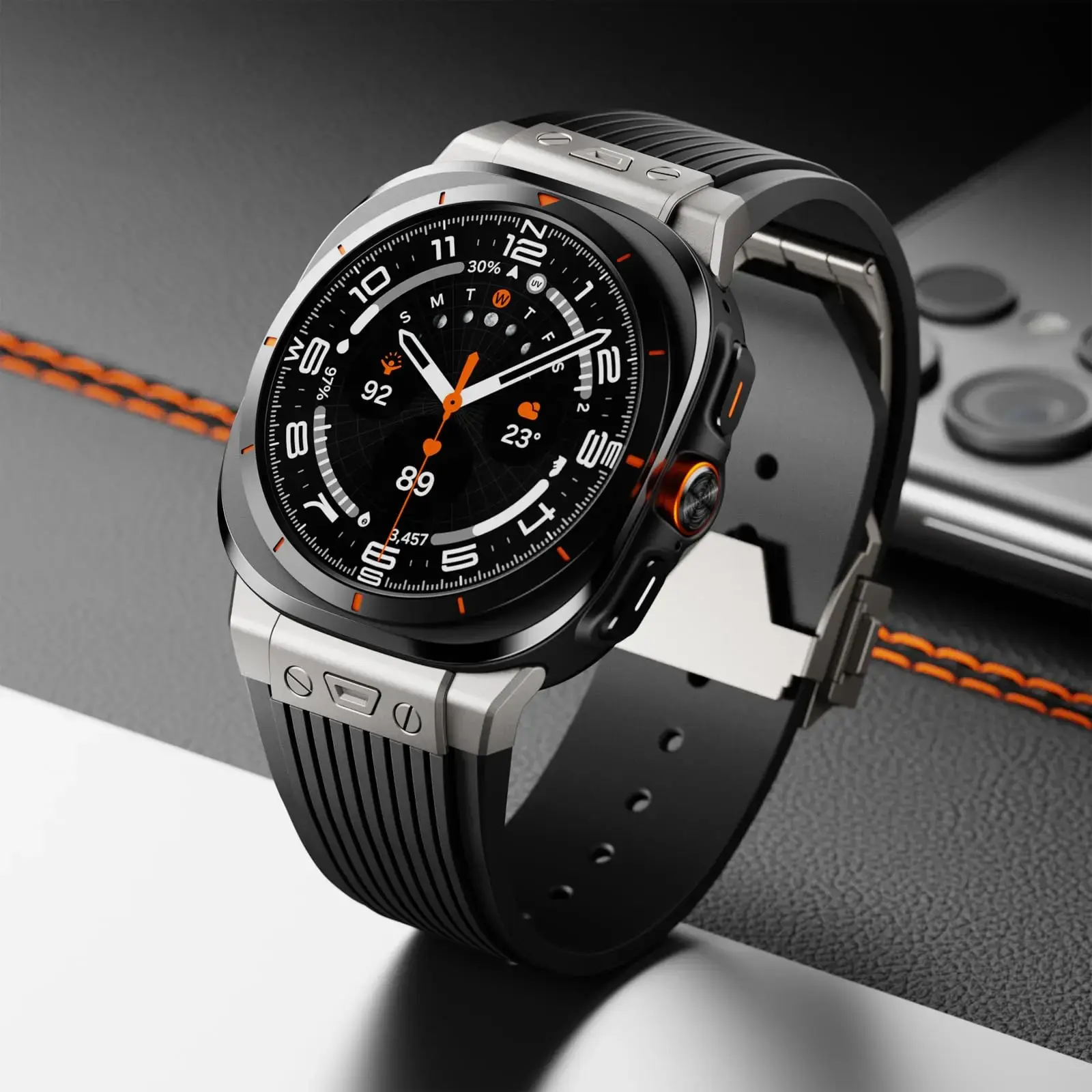Sports Strap for Samsung Galaxy Watch Ultra 7 47mm Stainless Steel Buckle Band for Samsung Galaxy Watch 7 Ultra Luxury Bracelet