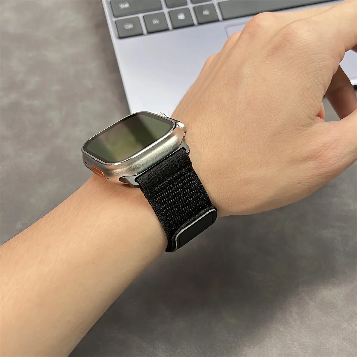 Trail Loop Strap for Apple Watch Ultra Band 49 46 45 44 42 41 40 Nylon Bracelet Leather buckle for iwatch SE serie10 9 8 7 6 5 4