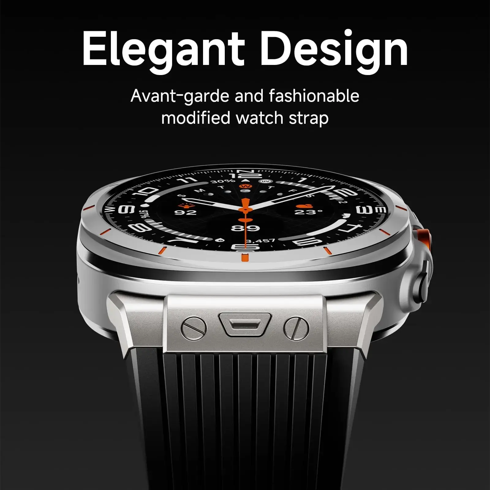 Sports Strap for Samsung Galaxy Watch Ultra 7 47mm Stainless Steel Buckle Band for Samsung Galaxy Watch 7 Ultra Luxury Bracelet