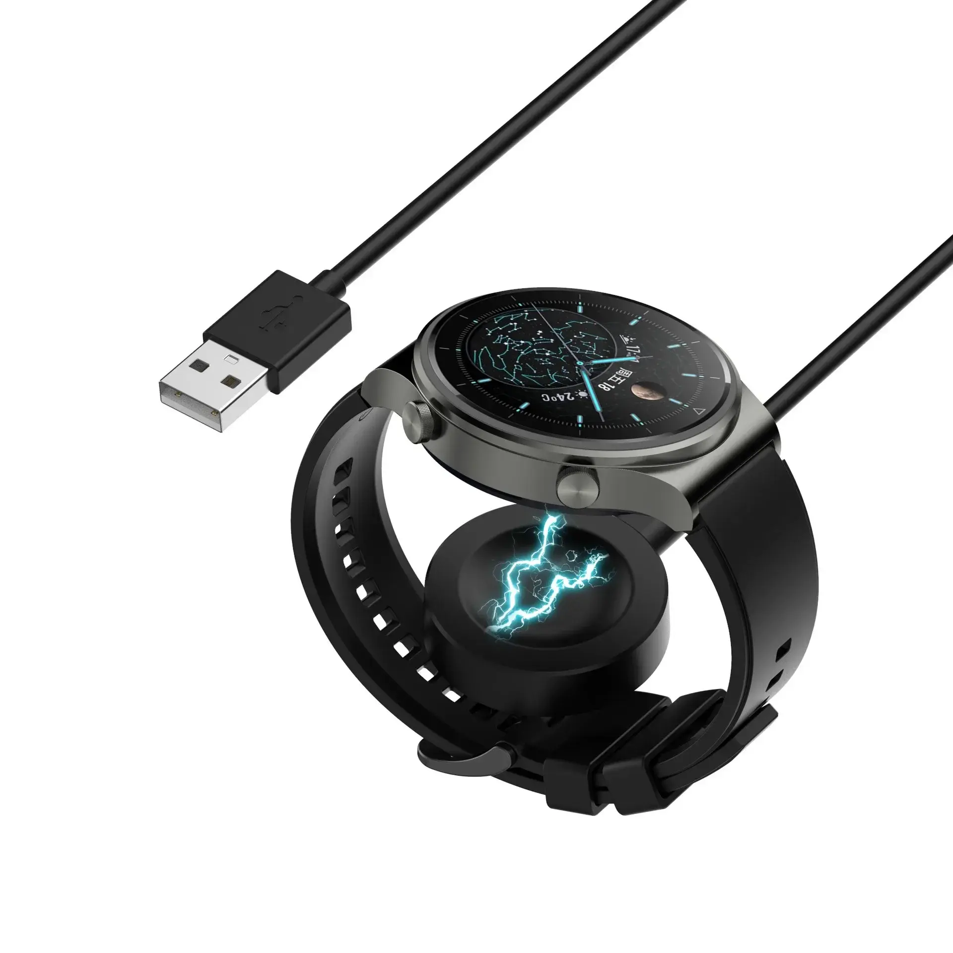 For Huawei Watch GT5Pro/GT5/GT4 USB Charger Smart Watch Fast Charger Cable Replacement Charger For Huawei watch D2 charger