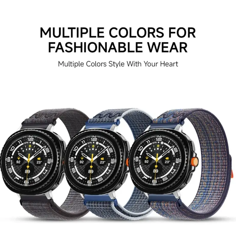 Nylon Strap for Samsung Galaxy Watch 7 Ultra 2025/8 Classic/8 40mm 44mm for Galaxy Watch 7 Ultra Breathable Bracelet Accessories