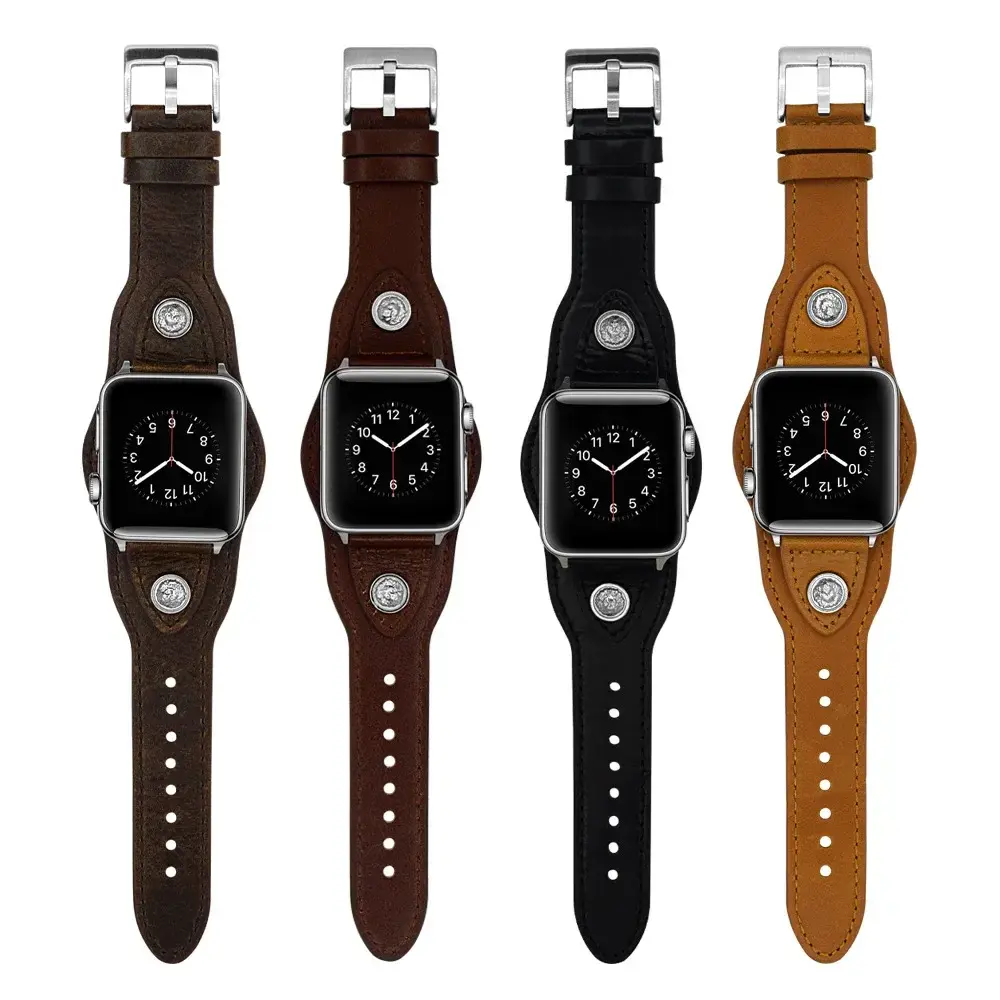 PU Leather Strap for Apple Watch 44mm 40mm 45mm 41mm 42 38 49 Bracelet Strap for iWatch Series Ultra 9 8 7 6 5 3 2 1 SE Strap
