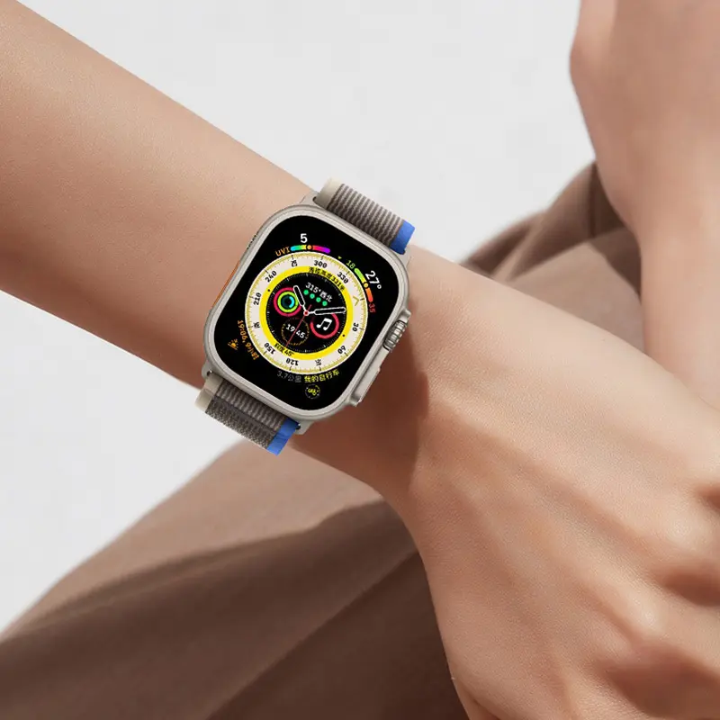 Nylon Band For apple watch band 49mm 44mm 40mm 45mm 41mm 42mm 44 45 49 mm correa bracelet iWatch Ultra series 7 6 5 3 se 8 strap
