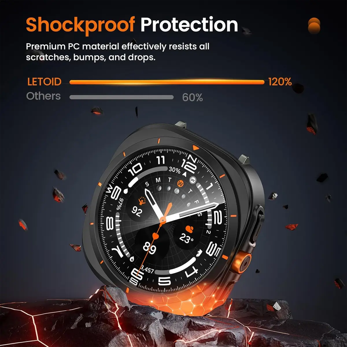 Nylon Band for Samsung Galaxy Watch 7 6 40mm 44mm Change To Ultra Case + Screen Protector Glass for Galaxy Watch 7 40mm 44mm