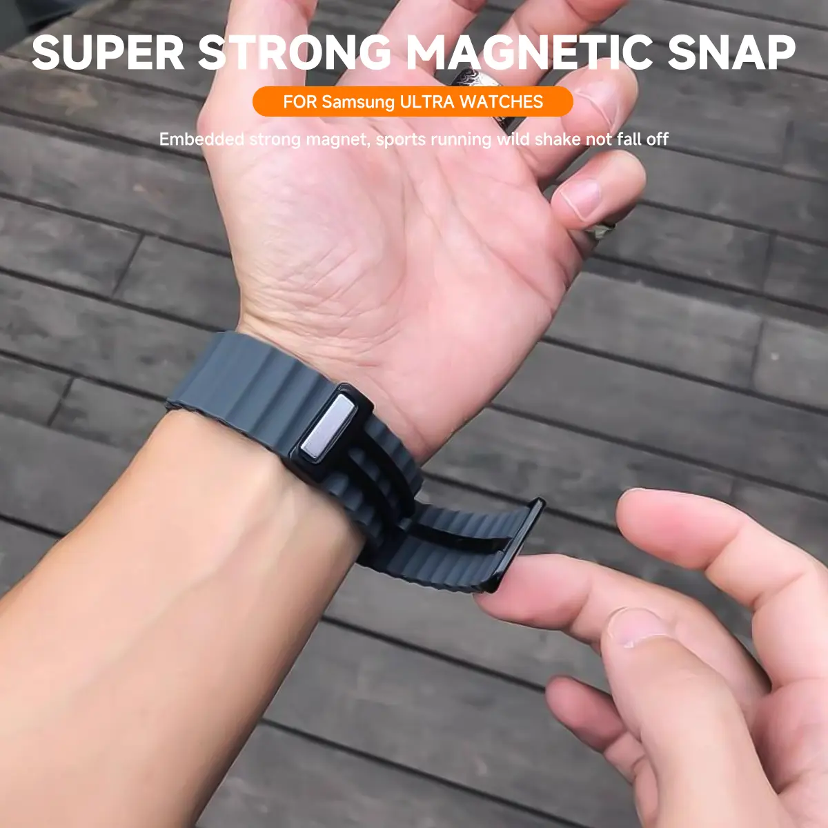 20mm 22mm Magnetic Buckle Strap for Samsung Galaxy Watch 7/6/5/4 40 44mm Sport Strap for Watch 5 Pro/Active2 Silicone Bracelet