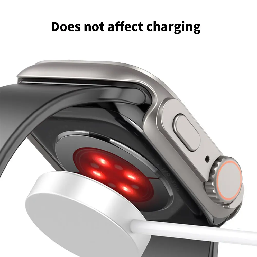 Change to Ultra Case for Apple Watch Series 9 8 7 SE 6 5 Tempered Glass+Cover Screen Protector Bumper iWatch 44mm 45mm 41mm 40mm