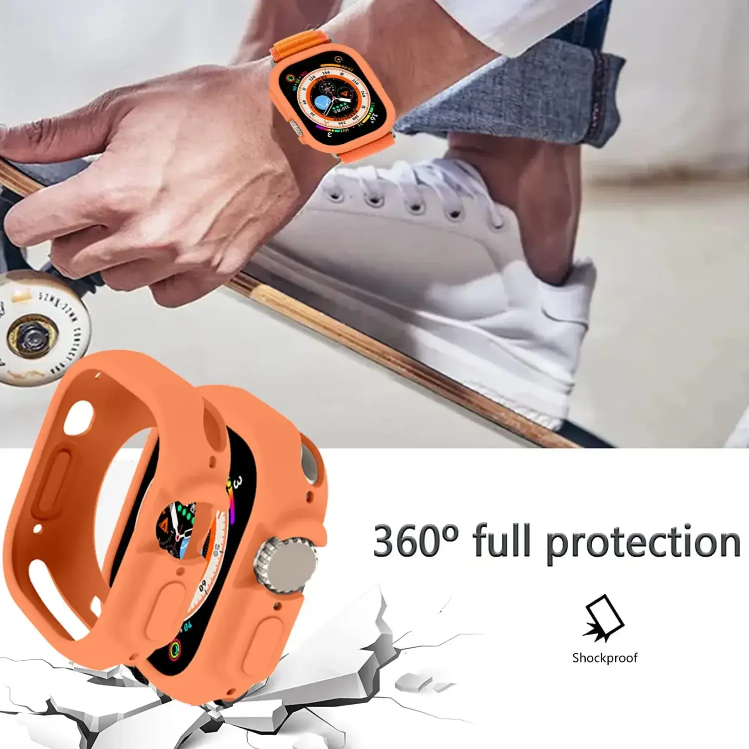 Candy Silicone Case for Apple Watch Ultra 2 49mm Cover 9 8 7 6 Se 5 4 45mm 42mm Protection Iwatch Series 44mm 40mm 41mm Bumper