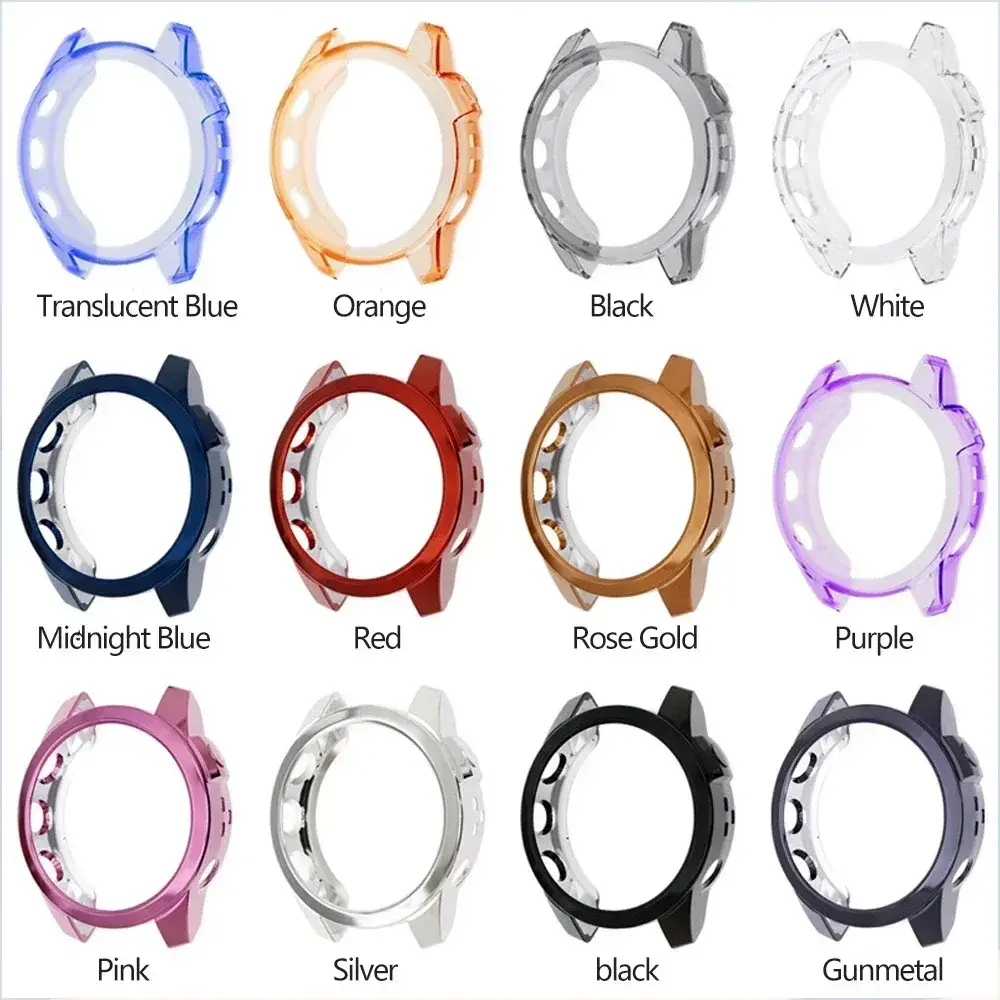2-in-1 Silicone Case + Tempered Glass for Garmin Fenix 7 7S 7X 6 6S 6X Pro 5 5S Smart Watch Protective Cover & Screen Protector