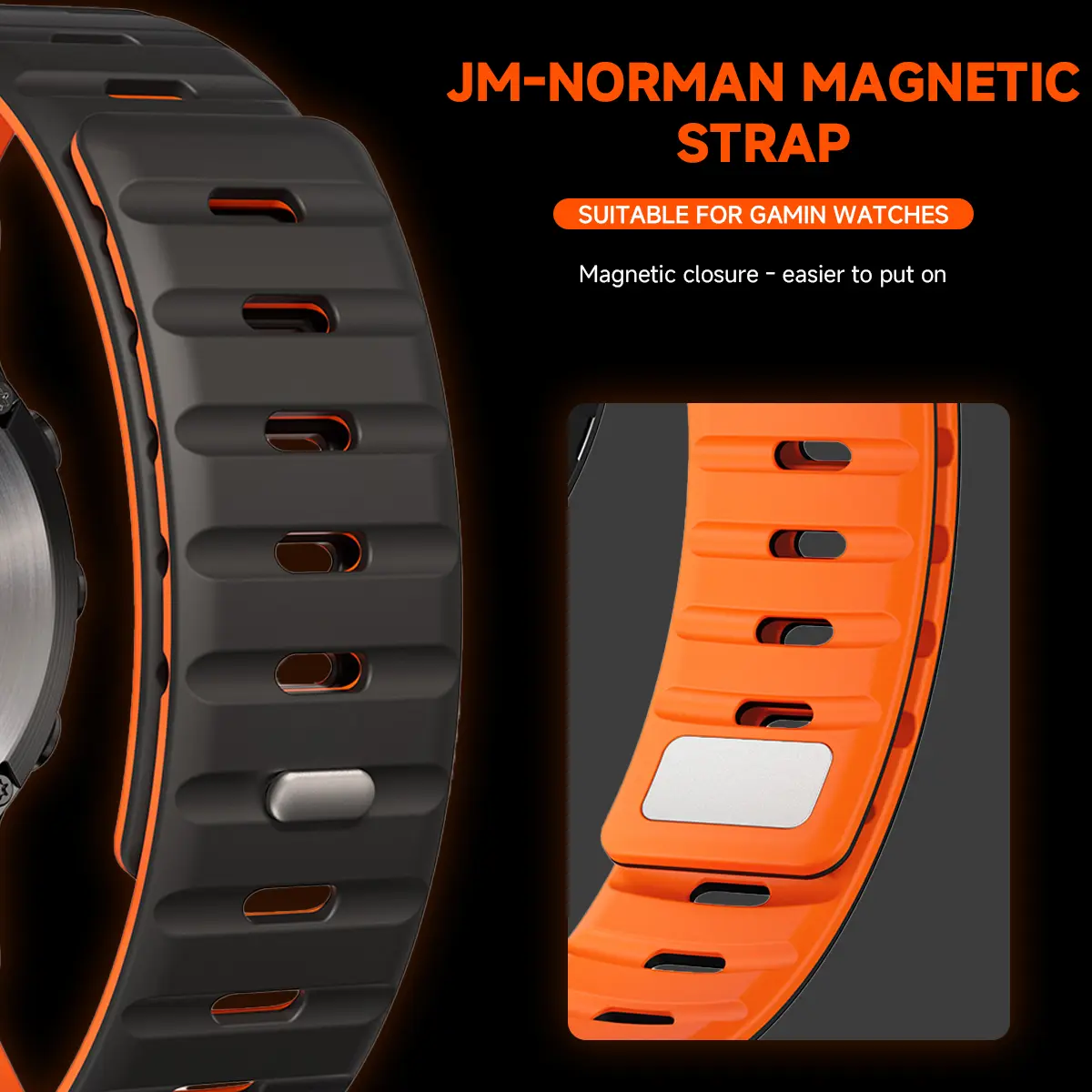 QuickFit 26mm 22mm Magnetic Silicone Strap For Garmin Fenix 8 7 7X 6 6X 5X Plus/Epix Pro Gen 2 47mm 51mm 43/Enduro3 Watchband