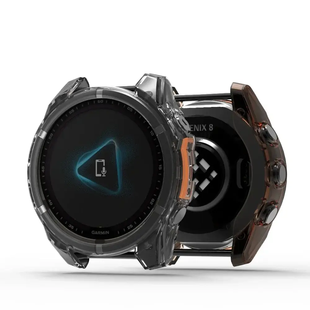 TPU Case For Garmin Fenix 8 43mm 47mm 51mm Silicone Cover Protector Anti-scratch Bumper for Fenix 8 Protective Case Accessories