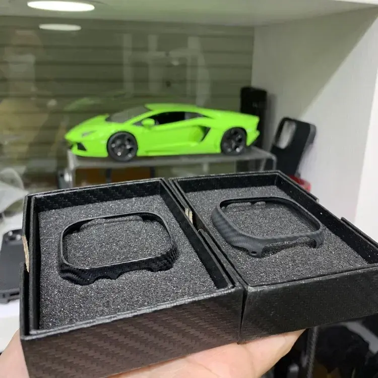 Ultra 2 Thin Genuine Carbon Fiber Case for Apple Watch Series 49mm 8 7 41mm 45mm Aramid Fiber Cover for iWatch Protective Case